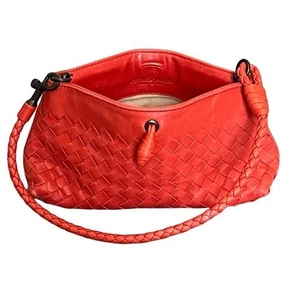 Bottega Veneta Intrecciato Vintage Leder Schultertasche Mini Pochette Clutch - Bild 1 von 16
