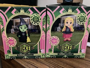 Wicked ELPHABA & GLINDA 5’ INFLATABLE Holiday Wizard Of Oz Walmart Exclusive - Picture 1 of 2