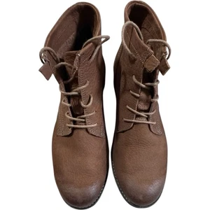 Josef Seibel Sienna 03 Boots Womens 39/9 Brown Lace Up Chukka Leather Pull Tab - Picture 1 of 10