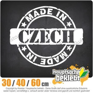 Made in Czech chf0639  in 3 Größen JDM  Heckscheibe Aufkleber - Picture 1 of 1