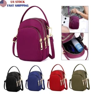 Stylische kleine Damen Handy Geldbörse Umhängetasche Portemonnaie Etui Schultertasche - Bild 1 von 27