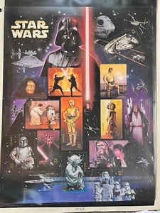 2007 US Sheet Of 15 Postage Stamps #4143 STAR WARS 30th Anniversary of Movie MNH - Picture 1 of 1