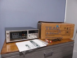 TEAC A-510 MKII Model Vintage Kassettendeck mit Bedienungsanleitung Papiere & Box - Bild 1 von 21