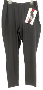 New Women with Control Leggings Medium Gray Knit Pull On A235949 Women XE12 - Picture 1 of 6