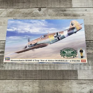 Hasegawa Messerschmitt Bf109F-4 Trop Star of Africa (Marseille) Figure OPEN BOX - Picture 1 of 2