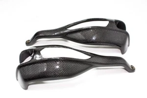 COPPIA PARAMANI PARA MANI DUCATI HYPERMOTARD 796 1100 S / SP / EVO CARBONIO 100% - Picture 1 of 4