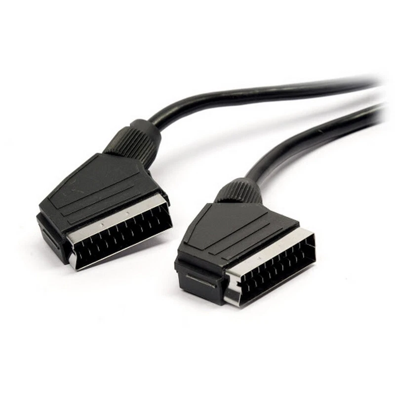 Cavo SCART tv lcd dvd decoder digitale terrestre 21 Pin maschio maschio M/M 1,2m - Immagine 1 di 1