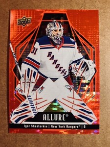 2022-23 Upper Deck Allure Hockey Red Rainbow #59 Igor Shesterkin - NY Rangers