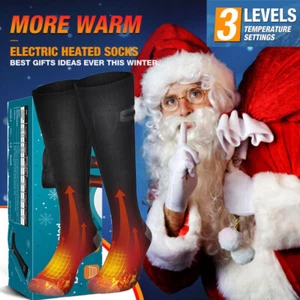 4000mAh USB Beheizbare Socken Akku Beheizte Socken Fußwärmer Heizsocken Unisex - Bild 1 von 19