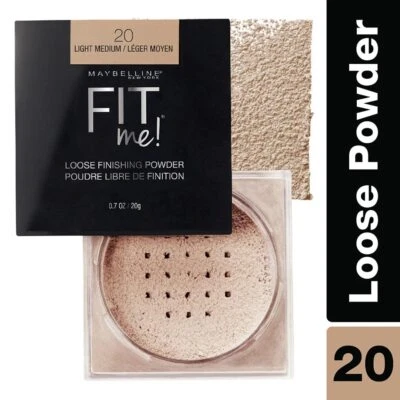 Maybelline Fit Me Loose Finishing Powder | Controls Shine | 20 Light Medium, 20g - Image 1 of 4