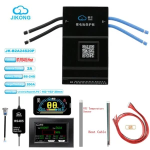 JK 8-24S 200A Smart BMS LiFePo4 Li-Ion mit 2A Active Balance Display / RS485 / Wärme - Bild 1 von 23