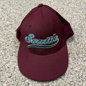 Seattle Mariners weinrot selten limitierte Auflage Starter eng anliegende Mütze Größe 7 & 1/4 MLB - Bild 1 von 4