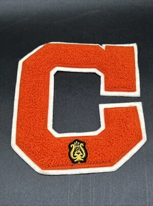 Letterman Jacket Patch Orange C New Academia - Picture 1 of 4