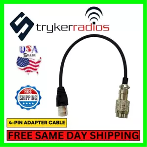 Strykerradios 4 Pin auf RJ45 Adapter - hochwertiges 10" Radio Mikrofon Kabel - Bild 1 von 5