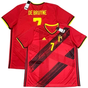 2020/21 Belgium Home Jersey #7 De Bruyne 2Xl adidas Soccer Euro Kit NEW - Picture 1 of 19