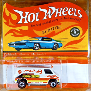 Custom Made Hot Wheels Vintage Redline Super Van Toy Fair '75 White Flying Color