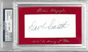 Dave M. Smith 1938-39 Philadelphia Athletics 2010 In Memory Of auto d.1998 PSA - Picture 1 of 2