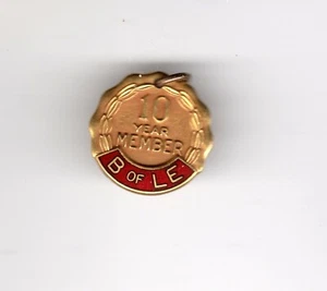 BLE: Brotherhood of Locomotive Engineers:10 Year Member  *actual shipping* - Bild 1 von 2