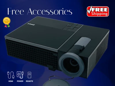 3500 ANSI DLP Projector for Conference Room Meeting Room Office HDMI w/Bundle - Image 1 of 4