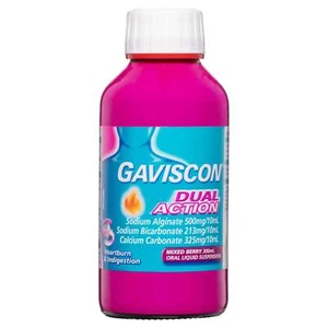 Gaviscon Dual Action Liquid Mixed Berry 300ml - Picture 1 of 4
