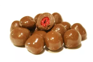 HIMBEEREN in VOLLMILCH SCHOKOLADE 250g schokolierte gefriergetr. Trockenfrüchte - Bild 1 von 1
