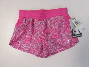 Champion Little Girl's Swim/Training Shorts, Pink Splatter, Sz 4 - Picture 1 of 2