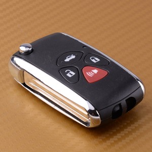 4 Button Floding Flip Blank Remote Key Case Shell Fit For TOYOTA Yaris 07-10
