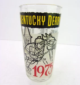 Vidrio coleccionable recuerdo oficial Churchill Downs Kentucky Derby 1975 vintage - Imagen 1 de 4