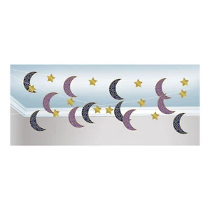 Guirnalda de banderines de cadena de techo decoraciones de fiesta Eid Mubarak Islam musulmán - Imagen 1 de 1