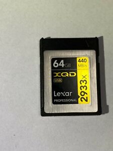 Lexar 64GB  XQD card 2933 speed 440MB/s