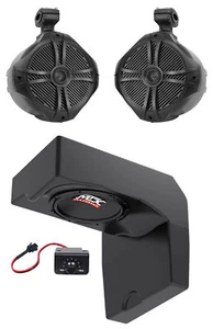 10" Powered Under-Seat MTX Subwoofer + Tower Lautsprecher für 2014-2017 Polaris Ranger - Bild 1 von 11
