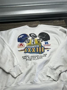 vintage rare 1999 Super Bowl sweater size XXl - Picture 1 of 9