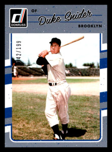 2017 Donruss Gray Border Duke Snider /199 #179 Brooklyn Dodgers