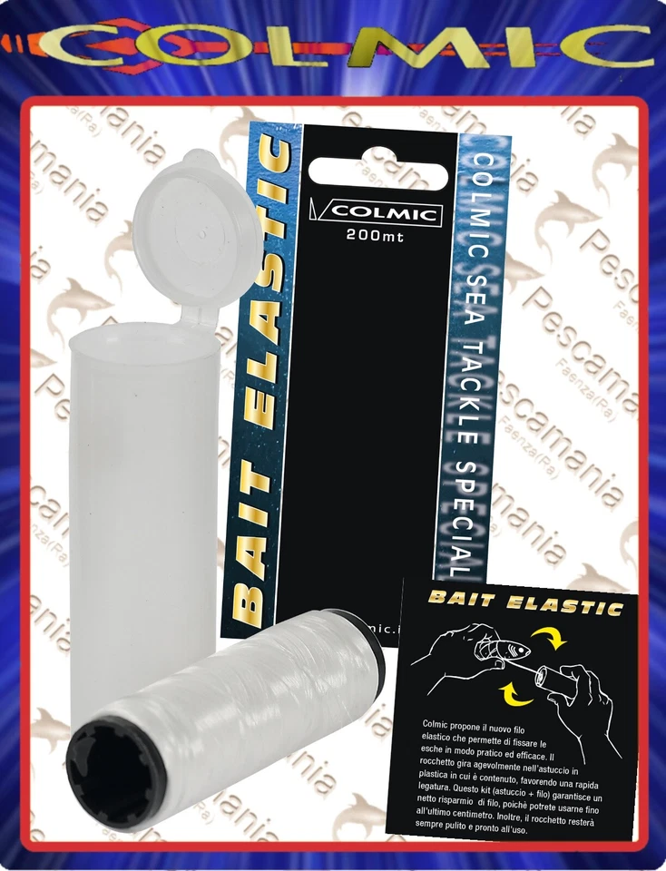 Filo elastico per esche Colmic ø0,10-0,15-0,20 mt.200 ø0,25 mt.100 - Immagine 1 di 1