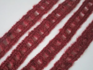 Lace Trims Maroon 2cm Nichtelastisch - Picture 1 of 3