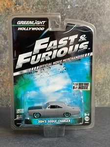 GREENLIGHT HOLLYWOOD FAST & FURIOUS DOM'S DODGE CHARGER GRAY GREEN MACHINE #161 - Picture 1 of 12