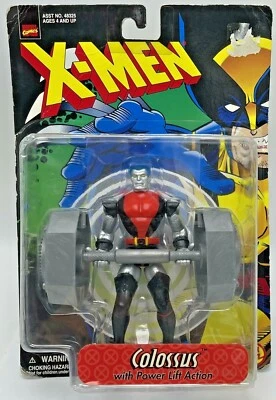 Figura de acción vintage Xmen Colossus 1998 Toy Biz Marvel Power Lift acción Foto 1 de 4