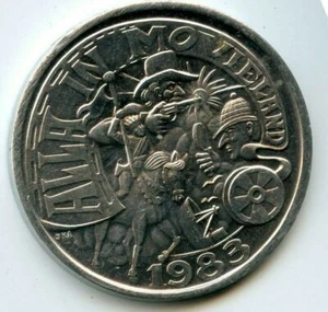 Mardi Gras Doubloon Krewe of Alla 1983 Aluminum - Picture 1 of 2