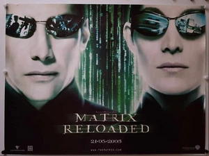 Keanu Reeves: The Matrix Reloaded (2003) Original UK Quad Poster - 40x30 Rolled - Imagen 1 de 1
