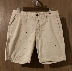H&M Size 31 Men’s Beige Nautical Flag Shorts - Picture 1 of 6