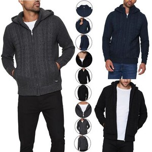 men's knit hoodie sweater