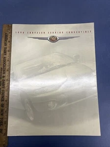 1998 Chrysler Sebring Cabrio Faltbarer Händlerprospekt mit Plakat - Bild 1 von 3