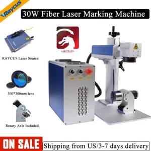 US Stock 30W Raycus QB Fiber Laser Engraver Marking Machine For Steel Metal - Picture 1 of 12