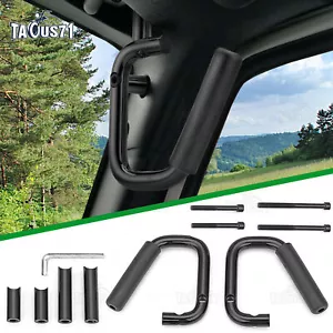 For 2007-2018 Jeep Wrangler JK Front Left & Right Grab Bar Handle Grip Kits - Picture 1 of 5