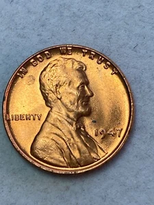 1947 P Wheat Cent Uncirculated - Picture 1 of 2