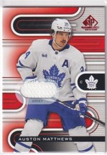 2022-23 UD SP GAME USED RED BASE JERSEY #98 MAPLE LEAFS - AUSTON MATTHEWS