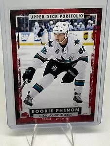 2015-16 Upper Deck Portfolio Hockey Nikolay Goldobin Rookie Phenom (RC) #219 - Picture 1 of 2