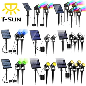 LED Solar Spot Lights Wall Outdoor Garden Yard Path Lamp Security Waterproof - Picture 1 of 74