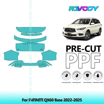 Kit de proteção de pintura PreCut PPF para base INFINITI QX60 2022-2025 - Imagem 1 de 4