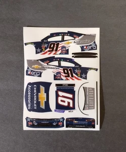 2025 Custom Jesse Iwuji #91 Chevrolet Accessories 1/64 Peel & Stick Decals - Picture 1 of 1